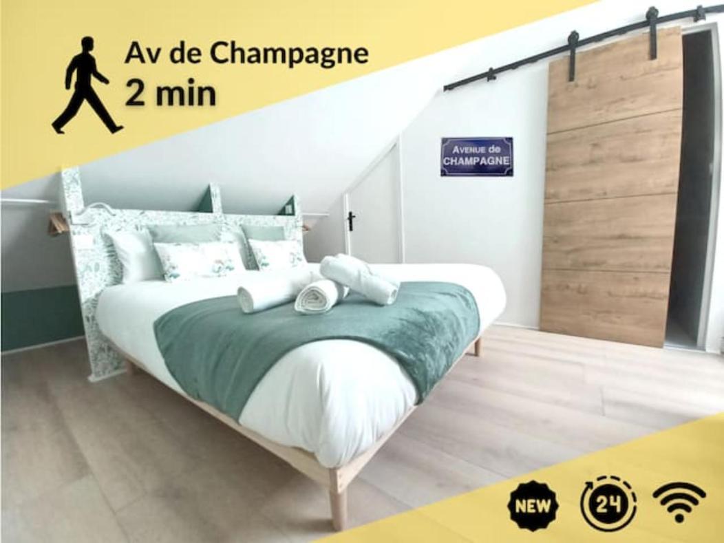 #Seasons. 2' From Av Champagne. Design Cocoonig. New Apartment Epernay Bagian luar foto